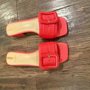 Women’s size 9 Sam Edelman Deacon Bead Weave Buckle Slide Sandals